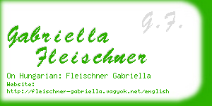 gabriella fleischner business card